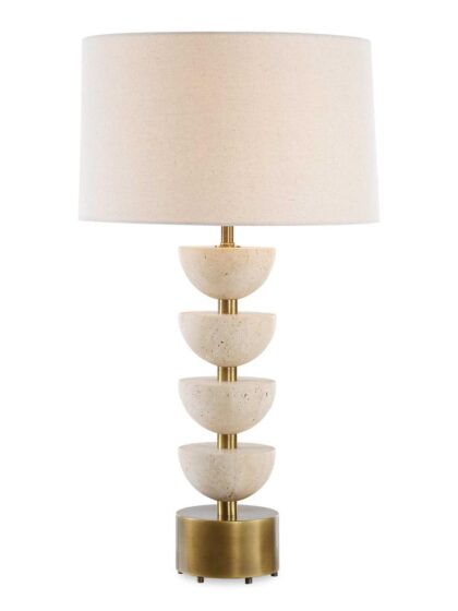 Uttermost Hemisphere Travertine Table Lamp