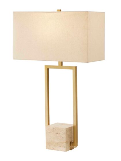 Uttermost Warrick Modern Travertine Table Lamp
