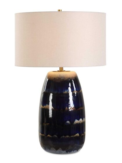 Uttermost Orleans Blue Glaze Table Lamp