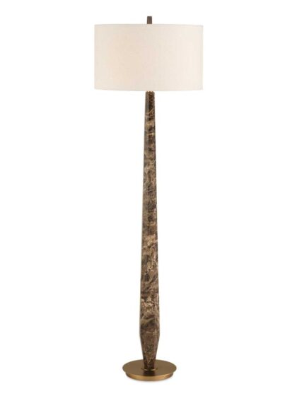Uttermost Tyree Brown Marble Floor Lamp