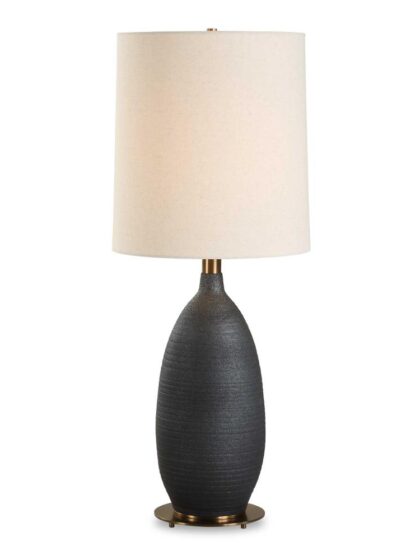 Uttermost Bower Matt Black Table Lamp
