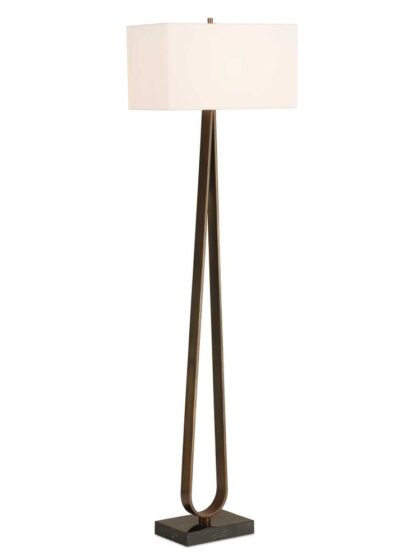 Uttermost Galloway Minimalist Bronze Floor Lamp