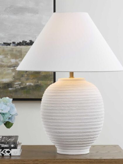 Uttermost Rocio Ceramic White Table Lamp