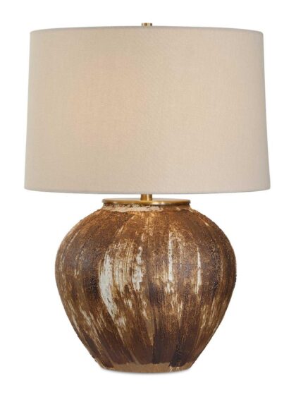 Uttermost McKinley Textured Brown Table Lamp