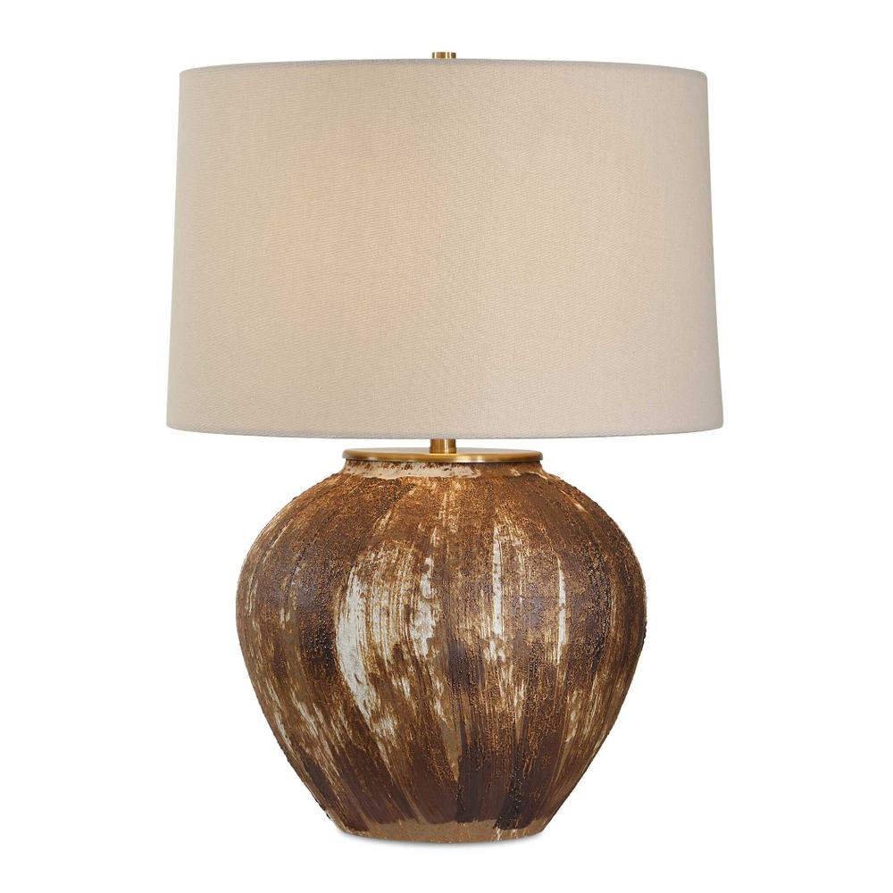 Uttermost McKinley Textured Brown Table Lamp