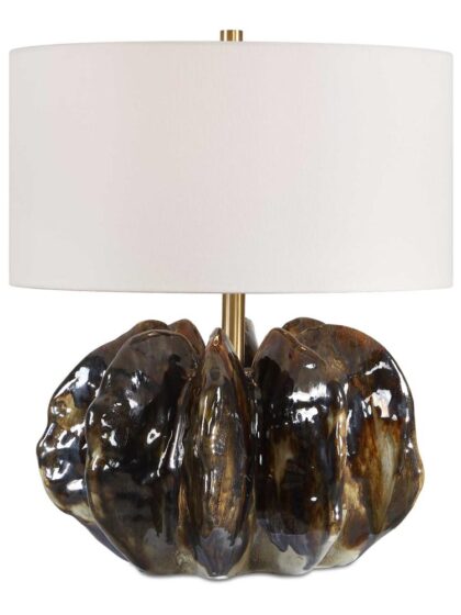Uttermost Jaudon Brown Glass Table Lamp
