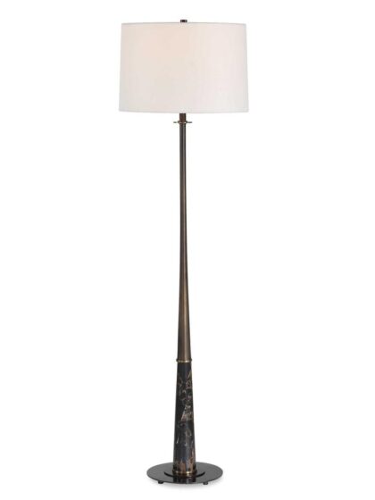 Uttermost Tallarico Brass & Marble Floor Lamp