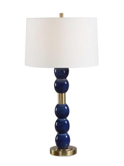 Uttermost Bellore Blue Glaze Table Lamp