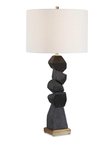 Uttermost Demelo Stacked Wood Table Lamp