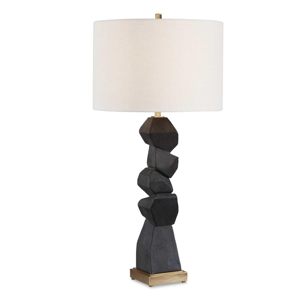 Uttermost Demelo Stacked Wood Table Lamp