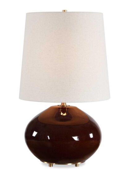Uttermost Allemand Ruby Red Glaze Table Lamp