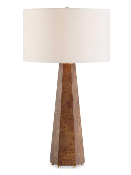 Uttermost McCaffrey Tapered Burl Table Lamp