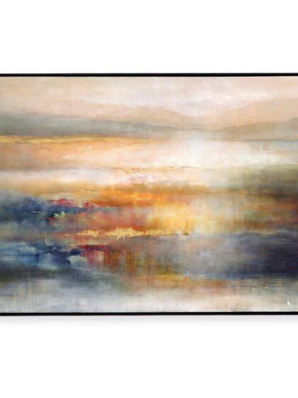 Uttermost Seafaring Dusk Hand Painted Abstract Art