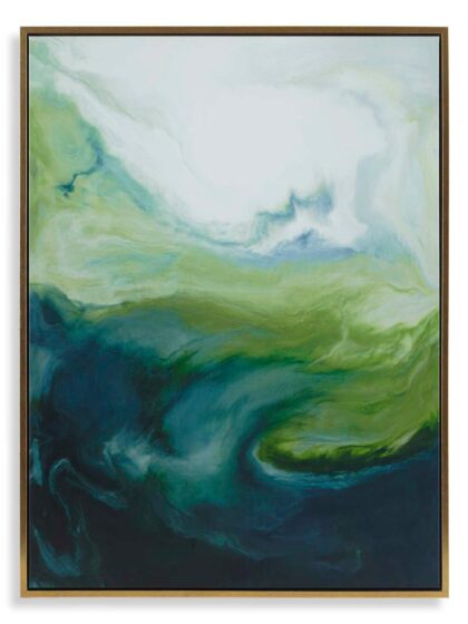 Uttermost Serene Green Framed Abstract Art