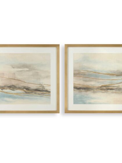 Uttermost So Golden Abstract Landscape Prints Set/2