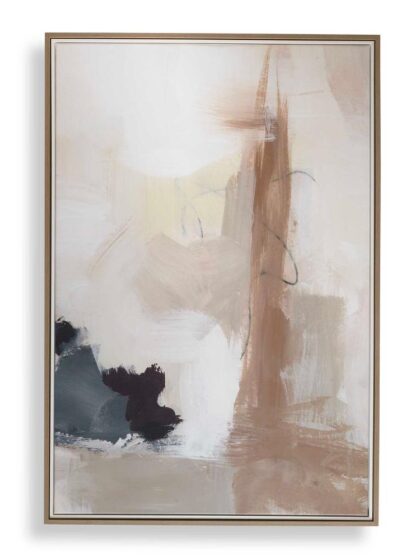 Uttermost Bluster Framed Abstract Canvas