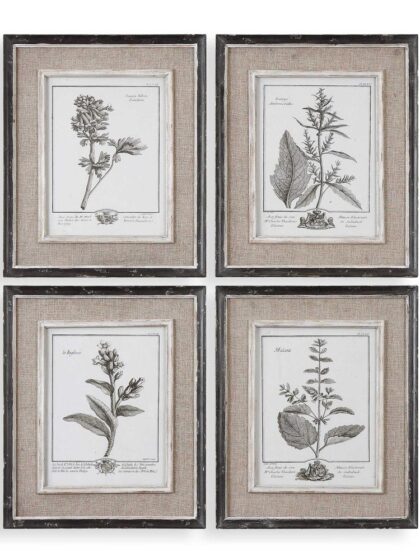 Uttermost Casual Grey Study Framed Art Set/4