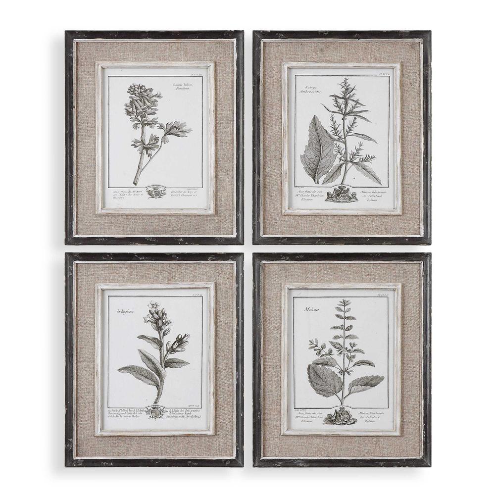 Uttermost Casual Grey Study Framed Art Set/4