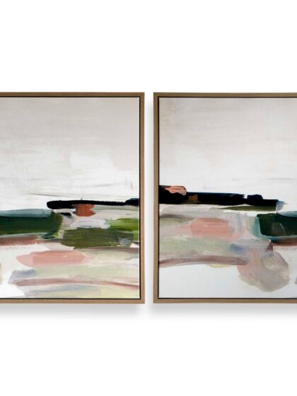 Uttermost Just Peaking Framed Abstract Prints Set/2