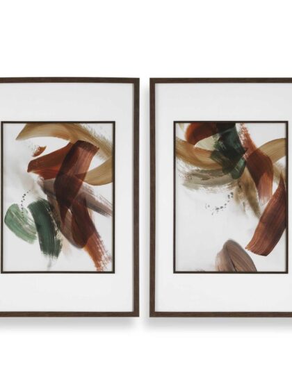 Uttermost Velocity Framed Abstract Prints, S/2