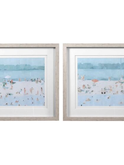 Uttermost Sea Glass Sandbar Framed Prints Set/2
