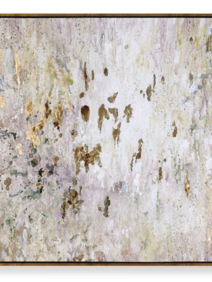 Uttermost Golden Raindrops Modern Abstract Art