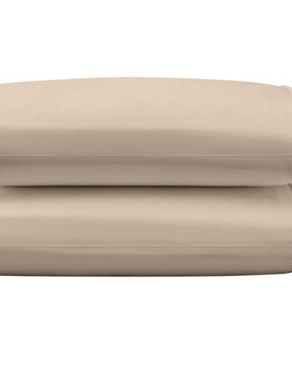 TEMPUR Luxe Egyptian Cotton Pillowcase Set Sandstone - Queen
