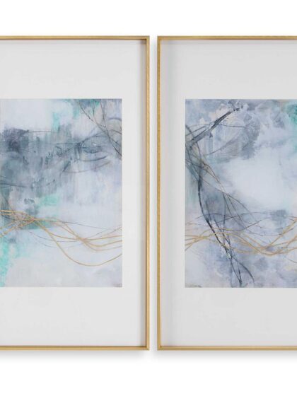 Uttermost Undulating Oro Abstract Prints Set/2