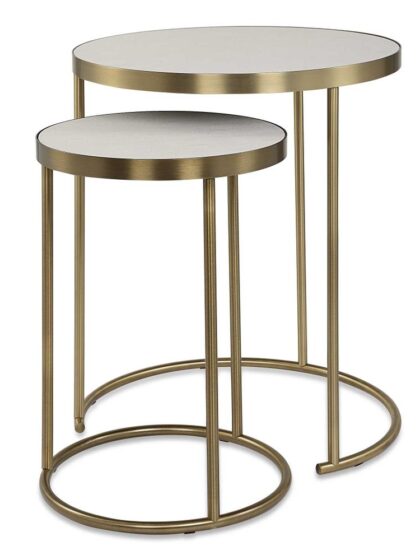 Uttermost Aragon White Nesting Tables Set/2