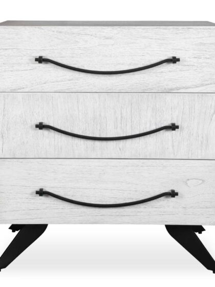 Uttermost Vivi 3 Drawer White Chest