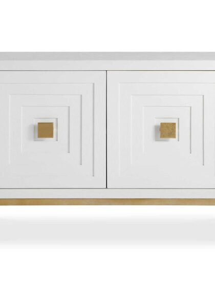 Uttermost Aiken White 2 Door Cabinet