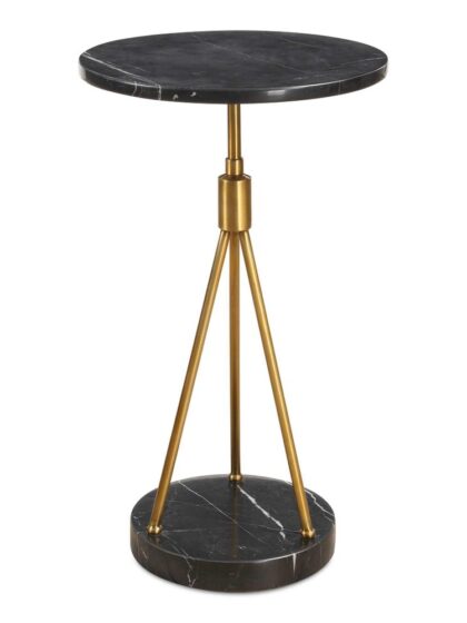 Uttermost Rosston Black Marble Accent Table