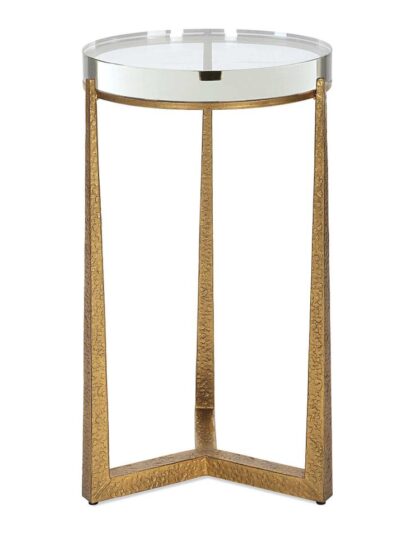 Uttermost Midas Antique Gold Accent Table
