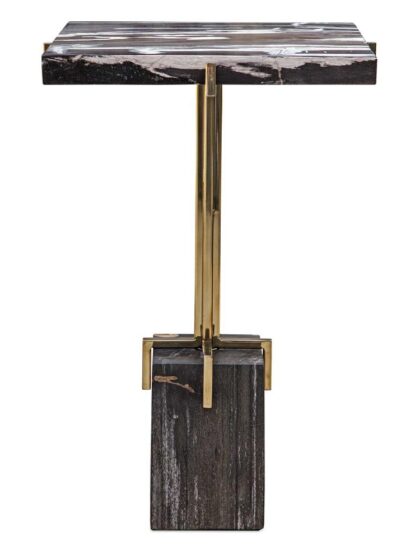 Uttermost Rowman Petrified Wood Accent Table