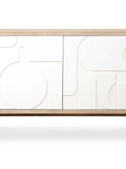 Uttermost Weimar 2 Door White Cabinet