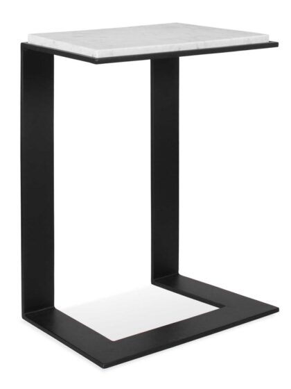 Uttermost Kenora White Marble Accent Table