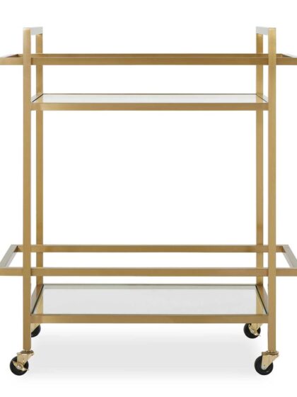 Uttermost Erena Brass Bar Cart