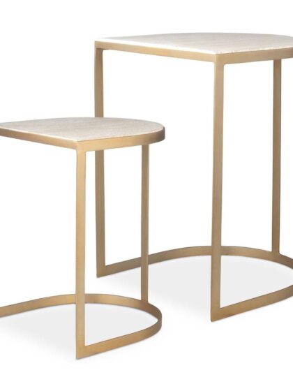 Uttermost Lindon Travertine Nesting Tables Set/2