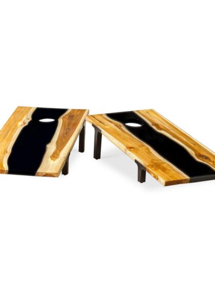 Uttermost Clearwood Black Cornhole Game Set/2