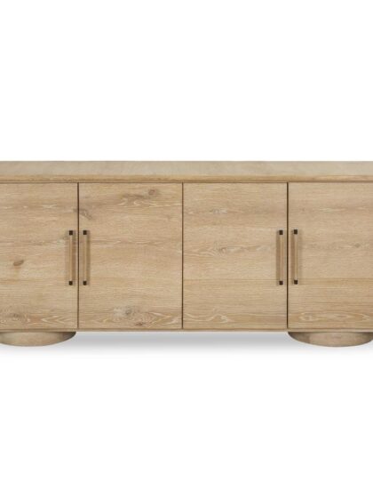 Uttermost Evanston 4 Door Natural Oak Cabinet
