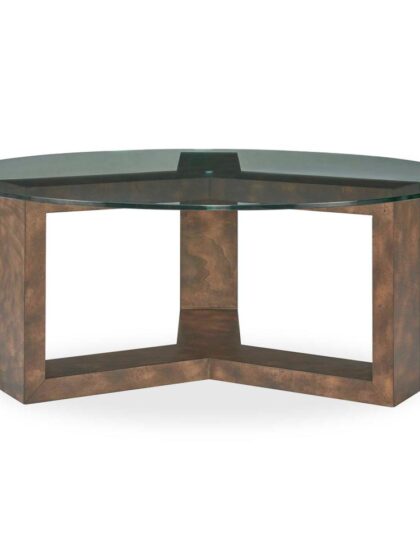 Uttermost Ignis Round Glass Coffee Table