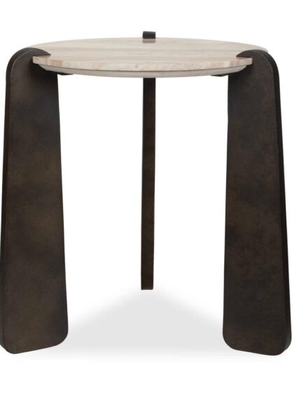 Uttermost Talud Modern Marble Side Table