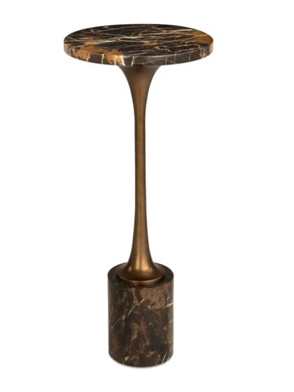 Uttermost Karnes Dark Marble Drink Table