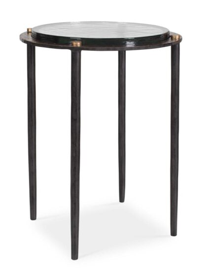 Uttermost Kennington Round Glass Accent Table
