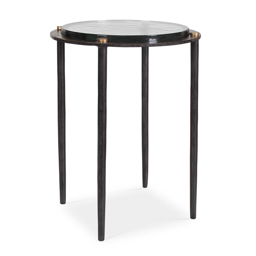 Uttermost Kennington Round Glass Accent Table