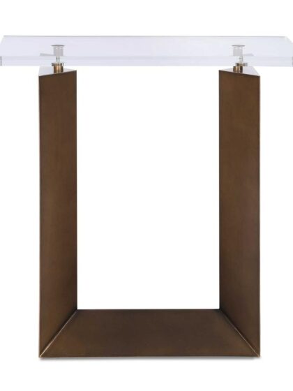 Uttermost McElroy Modern Bronze Side Table
