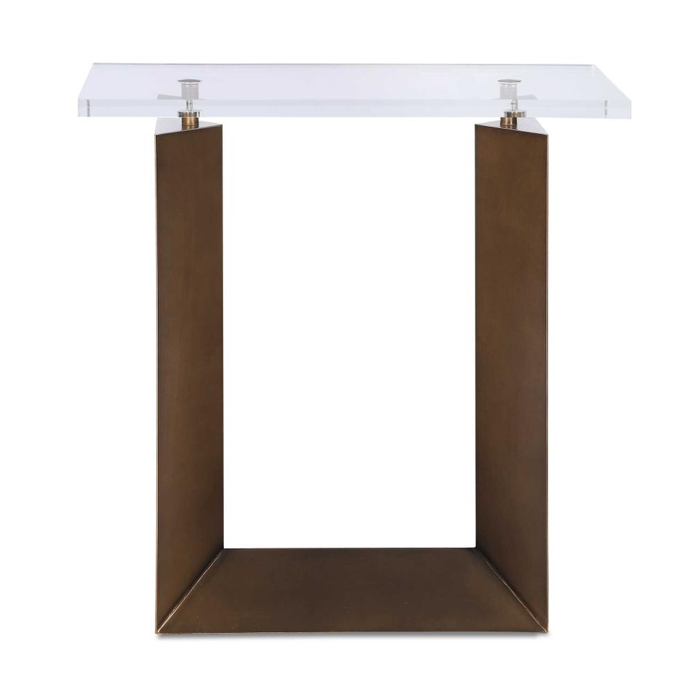 Uttermost McElroy Modern Bronze Side Table