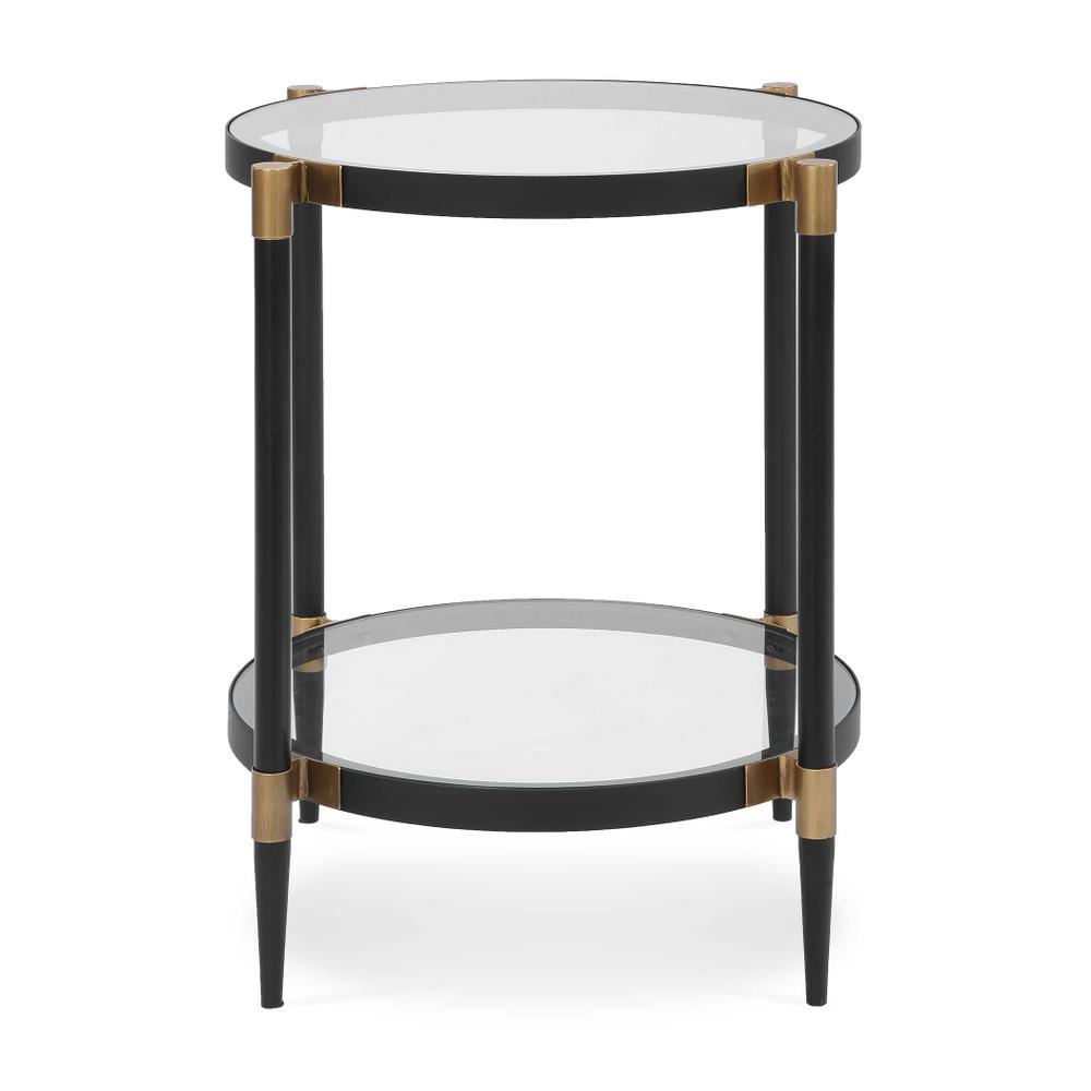 Uttermost Chadid Round Glass Side Table
