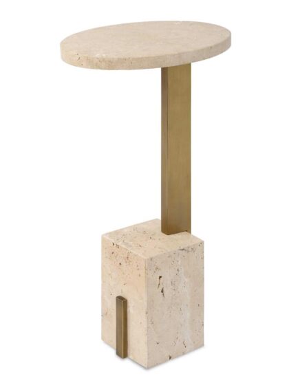 Uttermost Feranno Travertine Accent Table