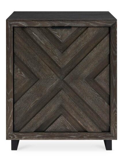 Uttermost Barrett Dark Charcoal Oak Cabinet